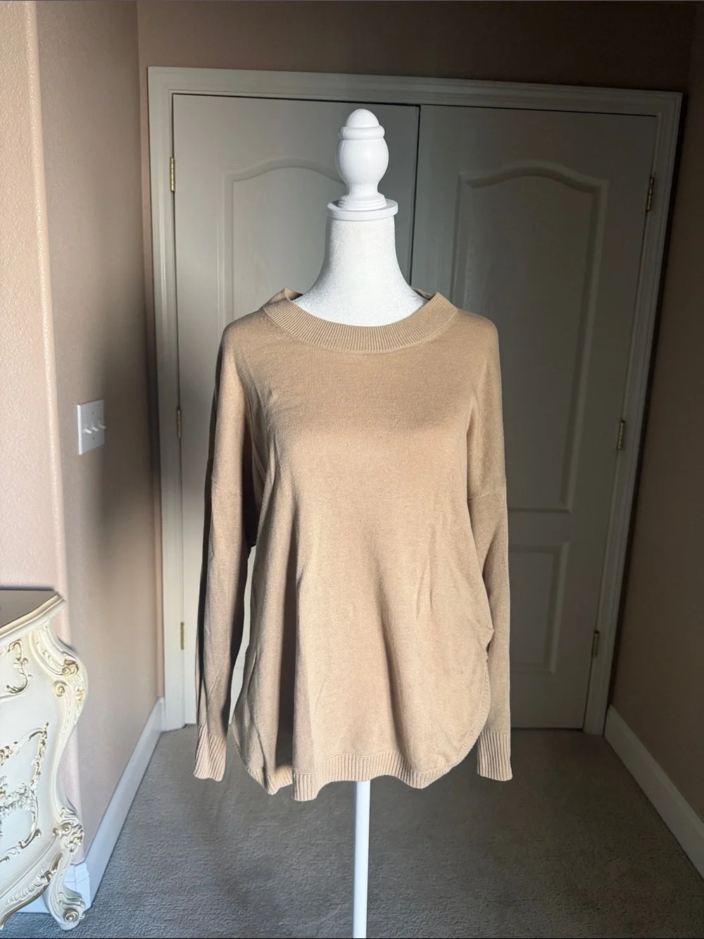 Jcrew Light Camel Crewneck Sweater